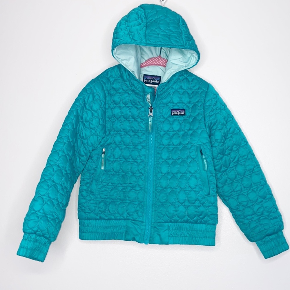 Patagonia Kids Teal Puffer Jacket